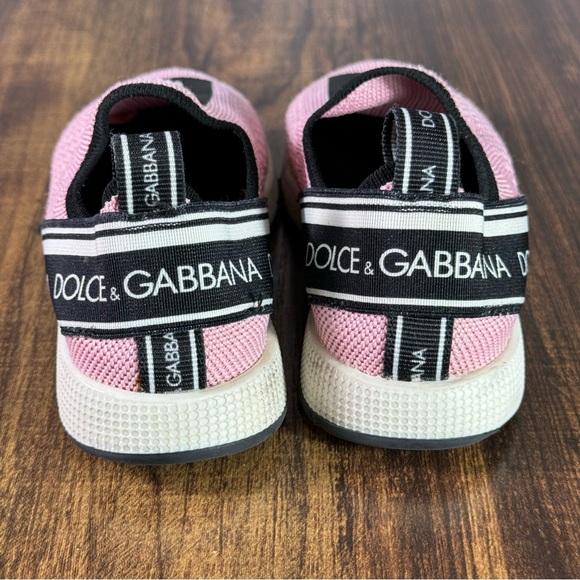 DOLCE & GABBANA KIDS SORRENTO SNEAKERS ROSA-BIANCO - Picture 5 of 11